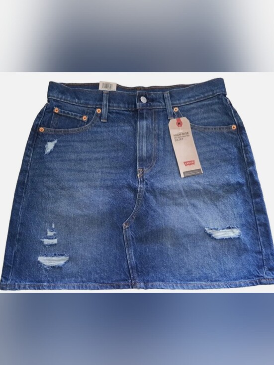Levi's Dresses & Skirts - Levi's High-Rise Deconstructed Denim Skirt Size 10/W30 MSRP $59.50